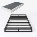 SHLAND Twin XL Box Springs Bed Base, 5 Inch Heavy Duty Metal Structure with Easy Clean Fabric Bed Cover, Non-Slip, Noise Free, Easy Assembly