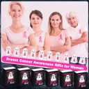 25 Sets Breast Cancer Awareness Gifts Bulk Breast Cancer Is Boo Pink Ribbon Resin Halloween Ghost Gift Box for Charity Women Survivor Public School Events Gift Supplies