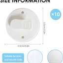 10 Pack Shower Splash Clips for Curtain, Self Adhesive Shower Curtain Clips, Guard Splash Curtain Clips,Windproof Stop Protect Clips Clamp (5.5 cm/2.2 inches)