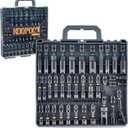 Impact Magnetic Nut Driver Set, 55PCS Impact Driver Bit Set, Deep Magnetic Nut Driver Set, Impact Socket Adapters, Wing Nut Driver, Bit Extension, 1/4'' Quick Change, Storage Box