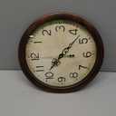 Wall Clock 14 Inch Vintage Wall Clocks Battery Operated Quartz Silent Non-Ticking Large Retro Rustic Style Decorative for Living Room, Home Office, Bedroom, Dining Room (Bronze)