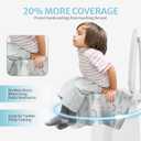 Blissful Diary 20 Pcs Toilet Seat Covers Disposable for Toddlers & Adults, Extra Large Waterproof, Portable Package for Travel, Kids Potty Training