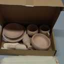 Yowlieu 10 Pcs Wooden Sensory Bin Tools for Toddlers & Preschool Children, Montessori Sensory Wooden Toys Fine Motor Learning Pretend Play Sensory Tools for Kids,10 Pcs Wooden Tools + 0 Box