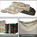 Women Sun Sport Visor Hats for Running,Tennis,Golf - Adjustable & Lightweight (V206-yellow)