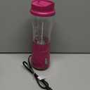 Hamilton Beach Portable Blender for Shakes and Smoothies with 14 Oz BPA Free Travel Cup and Lid, Durable Stainless Steel Blades for Powerful Blending Performance, Raspberry (51131)