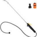 29 Inch Spray Wand for Water Pumps, Backpack Sprayer Set Include Hose Quick Connector and 1.2m Hose, Adjustable Nozzle Sprayer Wand Replacement with Built in Shut Off Valve (Black)