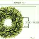 Christmas Boxwood Wreath Door Wreath 20In Large Christmas Door Wreaths for Front DoorWreath Winter Spring Summer Indoor OutdoorWreath Farmhouse Artificial Greenery Wreaths Home Decoraction
