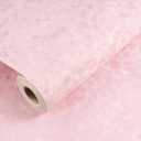 30"x120" Pink Flocking Cloth Wallpaper Peel and Stick Velvet Wallpaper Self Adheisve Velvet Wall Paper Peel and Stick Pink Felt Fabric Contact Paper for Gift Box Jewelry Box Living Room