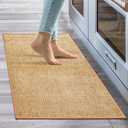 Tyrot Kitchen Rugs and Mats Non Slip Washable Non Skid Rubber Floor Mat for Standing, Front of Sink, Entrance, Laundry - Absorbent, 20"x32", Beige