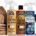 Chemical Guys Complete Leather Cleaner and Conditioner Detailing Kit with Total Interior, for Cars, Home, Office, and More (Works on Natural, Faux Leather and More) 9 Items - HOL412