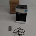 Portable Air Conditioners for Bedroom, Dual Motor Evaporative Air Cooler with 3 Speeds & 3 Mist, 7 Color Night Light Cooling Fan with 2-8H Timer, 1100ML Personal AC Unit for Office Room