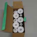 New brothread - 18 Options - Multi-Purpose 100% Mercerized Cotton Threads 50S/3 600M(660Y) Each Spool for Quilting, Serger, Sewing and Embroidery - 5 White+5 Black Colors