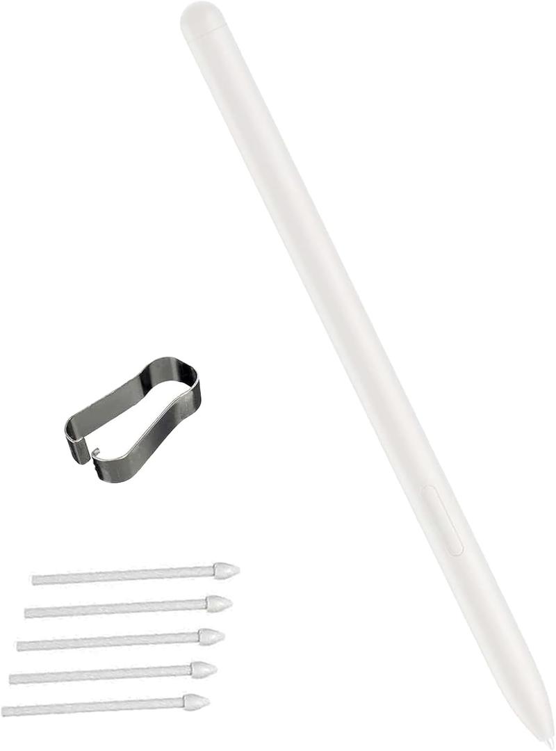 Galaxy Tab S10 Ultra S Pen Compatible with Samsung Galaxy Tab S10+/S10 Lite,Tab S10 Ultra Stylus Pen Replacement for Galaxy Tab S10 Ultra/S10 Plus/S10 Lite All Versions S Pen with Nibs(Beige)