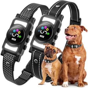 Jicawz Dog Bark Collar for Large Medium Small Dogs, AI No-Bark Collar for Dogs Training Collar, Smart Barking Collar, Rechargeable Bark Collar