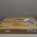 Small Side End Table New C Table Narrow Round Bed Sofa Couch Coffee Dinner Table for Snack Drink TV Tray, Slim Gold Rustic End Table Modern Simplicity, Metal and Wood - 24 Inch