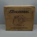 110 FT Retractable Garden Hose Reel by HOZEREEL, Outdoor Garden Hose Reels 1/2" - Automatic Self Retract Wall Mount Hose Reel Enclosed Storage, Any Length Lock, 10 Pattern Nozzle-Grey
