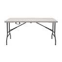 Iceberg IndestrucTable Classic Center-Folding Table, 5 ft, Platinum Granite | Measures 60" x 30" x 29", holds up to 250 lbs