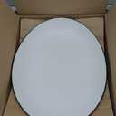 Roeveca 15" Large Serving Platter - Oval Large Serving Tray, Ceramic Serving Dish, White Platters for Serving Food, Appetizers, Entertaining, Party, Set of 2
