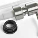 Metal Soap Dispenser Pump for Your Soap or Lotion Dispenser - Replacement Pump 28/400 with 9" Tube and Collar Ring (Long Spout Stainless)