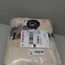 Lahome Floral Washable 6x9 Area Rugs, Soft Bedroom Rug for Living Room Ultra-Thin Non Slip Dining Room Rug, Stain Resistant Boho Rugs Easy Clean Throw Carpet for Office Flore (6'x9',Beige)