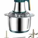 5L Electric Meat Grinder, Stainless Steel Dough Machine, 500w Strong Food Processing Machine, 5-Speed Mode, Used For Dough Stirring, Onion, Meat, Nuts, Fruits, Garlic, Vegetables, Baby Food