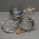 DEAYOU Stainless Steel Saucepan with Steamer, 1.2 Quart Yukihira Sauce Pan with Lid, Traditional Japanese Small Cooking Pot with Wood Handle and Two Side Spouts for Milk, Ramen, Soup, Tempura, 7"