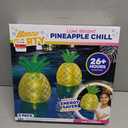 BANZAI PARTY Lumi Bright Pineapple Chill, Set of 2 Inside the Box, Batteries Not Included
