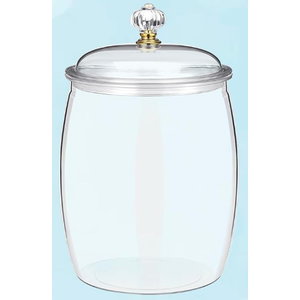 4 Pcs Candy Cookie Jar, 74 oz Clear Plastic Jars with Lids Apothecary Jars Candy Buffet Storage Containers Airtight Food Canister Home Organization for Kitchen Laundry and Party