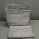 Set of 6 Clear Plastic Storage Bins With Handles, Containers To Organize Pantry, Fridge, Cabinet, Kitchen, Countertop, Closet, Cupboard, Home Organization and Storage