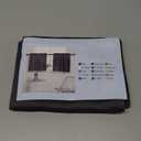 Pickluc Rod Pocket Tier Curtain - Half Blackout Curtain for Kitchen, Bathroom, Cabinet, Basement, 30 Inches Wide and 24 Inches Long, Dark Grey, 2 Panels