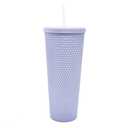 Manna Studded Tumbler 24oz 710 ml Rubber Finish Purple