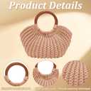 ACRNIGHEET Crochet Bag Kit for Adults Khaki Colored Handbag Crochet Kit for Advanced Beginners Knitting Purse Starters Set DIY Craft Making Kit with Step-by-Step Instructions and Video Guidance