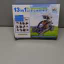 Bottleboom STEM 13-in-1 Education Solar Power Robots Toys for Boys Age 8-12, Educational Toy Science Kits for Kids Experiment Robotics Set Birthday Gifts for 8 9 10 11 12 Years Old (Blue Gray)