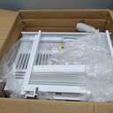 Amazon Basics 5000-BTU Window Air Conditioner with Quiet Operation, Up to 150 Sqf, Cool and Fan Functions, Washable Filter, Adjustable Window Kit, Intuitive Mechanical Controls, for Small Room, White