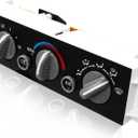 Front Climate Control Module for 19962000 Chevy C1500/C2500/Suburban/Tahoe & GMC Yukon, Heater and A/C with Rear Defrost Switch, Replace# 599-006, 9378805, 15-72547