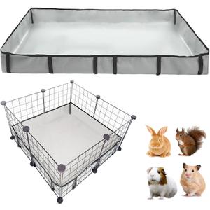 DZWLKJ Guinea Pig Cage Liner Tarp Bottom Waterproof and Washable Base Also for Rabbits, Bunny, Chinchesillas, Hedgehog, Ferrets and Other Small Animals.(24x24 inches)