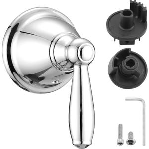 Replacement Shower Faucet Handle Kit Compatible with Moen Posi-Temp& Chateau Faucets, Chrome