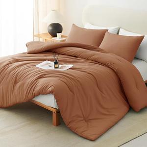 Wonderful 3 Pieces fluffy comforter Bedding Set For All Season