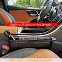 2-Pack Adjustable Car Seat Gap Filler (8.46"12.99"), Multifunctional Seat Side Organizer, Universal Fit Gap Stopper with Push-Pull Design, Prevents Items from Falling Between Seats