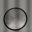 E1030 Shower Drain Hair Catcher Strainer Stall Drain Protector - Stainless Steel & Silicone Bathtub Cover Brushed Nickle