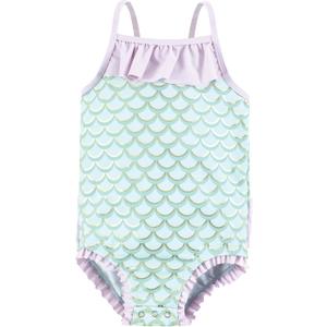 Hudson Baby Unisex Baby and Toddler Swimsuit, Mermaid (3-6 Months)