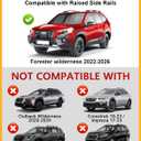 Tuyoung 300lbs Roof Rack Cross Bars Compatible with Subaru Forester Wilderness 2022-2026 with Raised Side Rails, Lockable Heavy Duty Aluminum Roof Crossbars Rooftop Luggage Racks Carrier