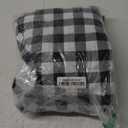 Picnic Table Covers with Bench Covers Set Elastic Fitted Tablecloth 6 FT for Outdoor Camping 3 piece (Black and White )