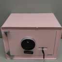 Goldenkey Luxury Jewelry Safe with Fingerprint&Keypad Lock, Document Safe Box with Soft Velvet Lining, Removable Shelf, High Security for Home Office, Hotel, 1.2 Cu.Ft.