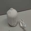 200ML Ceramic Essential Oil Diffuser - Ultrasonic Aromatherapy & Humidifier with 7-Color LED Lights, Auto Shut-Off, Wood Grain Base, 1H/3H/6H Timer | Scent for Home, Office, Yoga