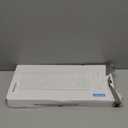 Wireless Keyboard and Mouse Combo, Full-Sized Wireless Keyboard and Adjustable DPI Mouse, 2.4GHz USB Receiver, Keyboard and Mouse for PC, Windows, Desktop, Laptop (Mint Green and White)