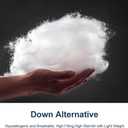 ACCURATEX Duvet Insert Queen Comforter - 400GSM Fluffy Down Alternative Fill Hotel Collection Heavyweight Comforter, Warm Thick Duvet for Fall Winter, 8 Corner Tabs - Machine Washable,White,90x90