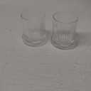 Glass Qtip Holder with Lid,Bathroom Organizer and Storage Jars - Apothecary Jars for Cotton Balls, Cotton Swabs,Pads,Floss Picks,Vanity Organizer,Bathroom Accessories and Countertop Storage Canisters (Clear)