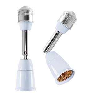 3 Pack E26/E27 Light Socket Extender 360° Adjustable Bending Degree, 4.5 Inch Extension for Light Bulb Cam celling fan light