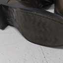 AMINUGAL Knee High Boots Women Square Toe Pull On Wide Calf Riding Fashion Buckles Chunky Metallic Casual Vintage Buckle Rivet 9